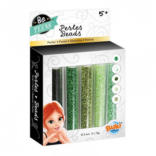 Be Teens : Tubes perles vert - Buki Buki France - 1