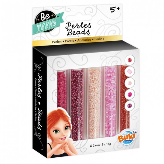 Be Teens : Tubes perles rose - Buki Buki France - 1