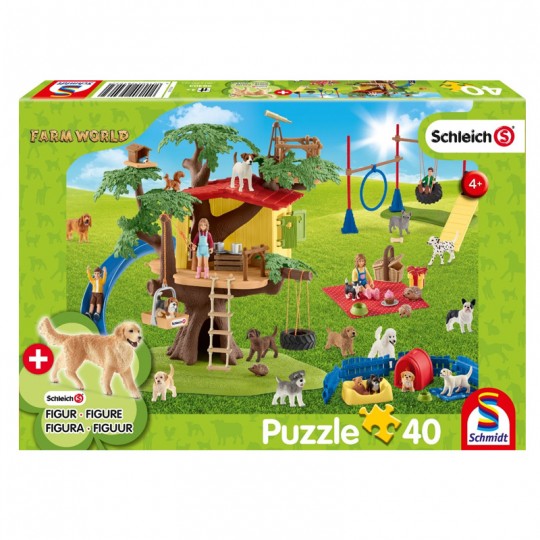 Puzzle 40 pcs Farm World, Chiens heureux - Puzzles Schmidt Schmidt - 1
