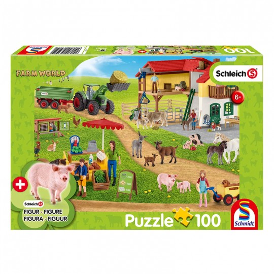 Puzzle 100 pcs Farm World, Ferme et magasin de la ferme - Puzzles Schmidt Schmidt - 1