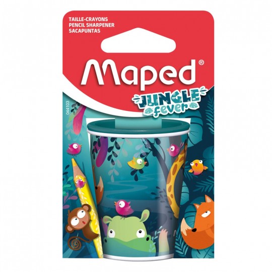 Taille-crayon 2 trous en métal Jungle Fever - Maped Maped - 1