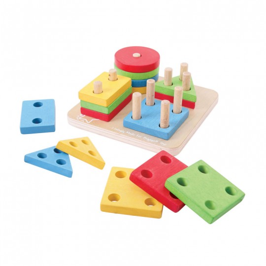 First Four Shape Sorter (Trieur de quatre formes) - Bigjigs BigJigs Toys - 3