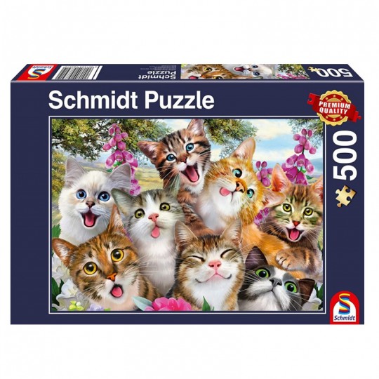 Puzzle 500 pcs Selfie de chats - Puzzles Schmidt Schmidt - 1