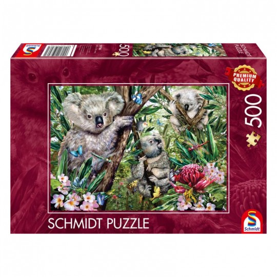 Puzzle 500 pcs Une adorable famille de koalas - Puzzles Schmidt Schmidt - 1