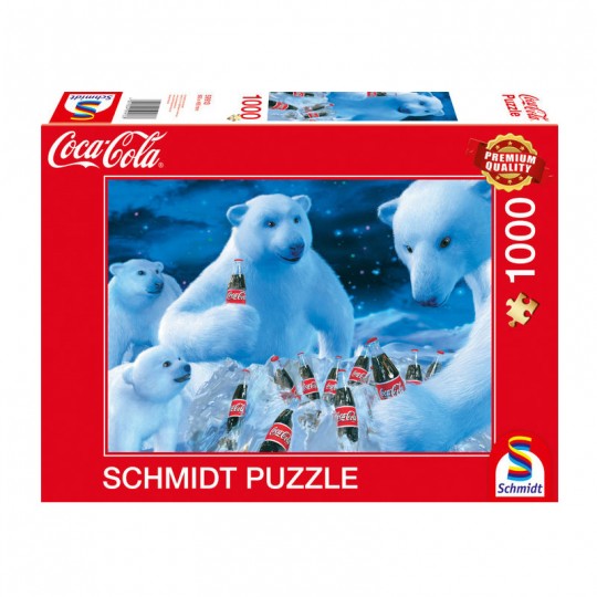 Puzzle 1000 pcs Coca Cola Ours polaires - Puzzles Schmidt Schmidt - 1