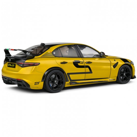 Miniature 1:18 Alfa Romeo Giulia GTA Nagemaakt jaune 2022 - Solido Solido - 1