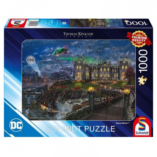 Puzzle 1000 pcs DC, Le Manoir Wayne - Puzzles Schmidt Schmidt - 1