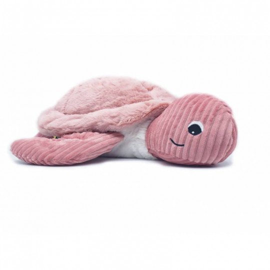 Peluche Les Ptipotos : Tortue géante Sauvenou rose Les Déglingos - 1