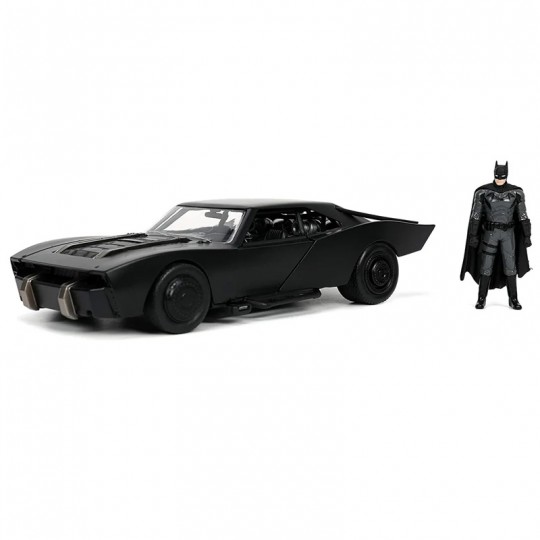 Miniature 1:24 DC Comics Batmobile The Batman Batman figure black 2022 - Jada Toys Jada Toys - 1