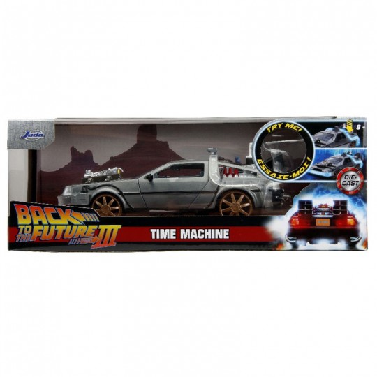 Miniature 1:24 Hollywood Rides Retour vers le Futur DeLorean grey - Jada Toys Jada Toys - 4