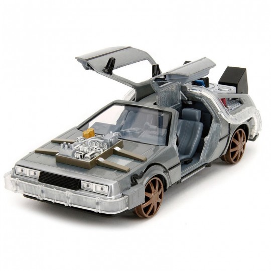 Miniature 1:24 Hollywood Rides Retour vers le Futur DeLorean grey - Jada Toys Jada Toys - 1
