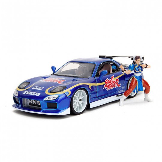 Miniature 1:24 Street Fighter Chun Li figure Mazda RX-7 1993 - Jada Toys Jada Toys - 1