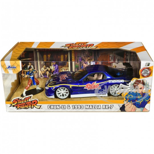 Miniature 1:24 Street Fighter Chun Li figure Mazda RX-7 1993 - Jada Toys Jada Toys - 2