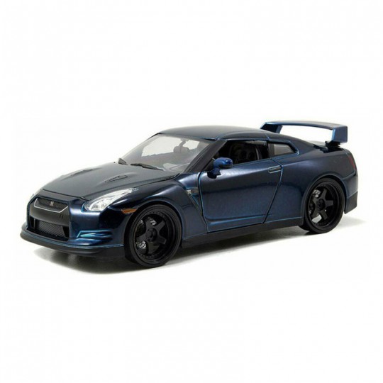 Miniature 1:24 Fast & Furious Nissan Skyline GT-R R35 bleu 2009 - Jada Toys Jada Toys - 2