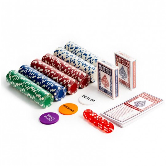 Mallette Poker Maverick 300 jetons 11,5gr + 2 x 54 cartes - Cartamundi Cartamundi - 1