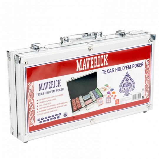 Mallette Poker Maverick 300 jetons 11,5gr + 2 x 54 cartes - Cartamundi Cartamundi - 2