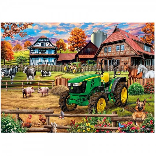 Puzzle 1000 pcs La ferme et son tracteur John Deere 5050E - Puzzles Schmidt Schmidt - 3