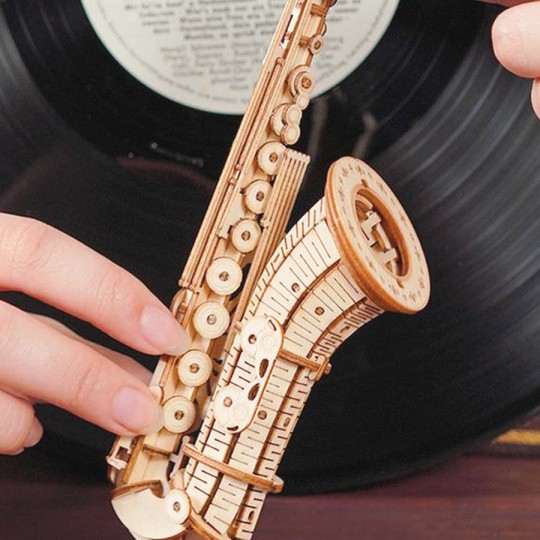 Saxophone - Puzzle 3D Mécanique en bois Rolife Rolife - 2