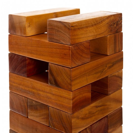 Jenga géant 150cm Verni Hardwood : taille Géant - Ubergames Uber Games - 4