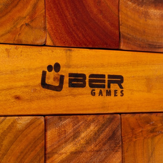 Jenga géant 120cm Verni Hardwood : taille Large - Ubergames Uber Games - 3