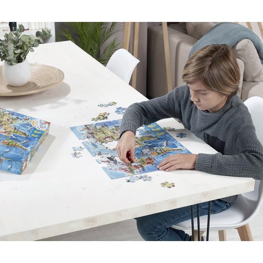 Puzzle 150 pcs Mappemonde Dinosaures Educa - 2