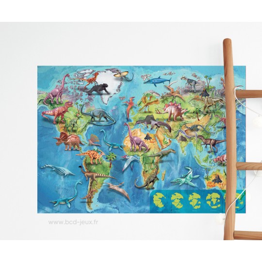 Puzzle 150 pcs Mappemonde Dinosaures Educa - 3