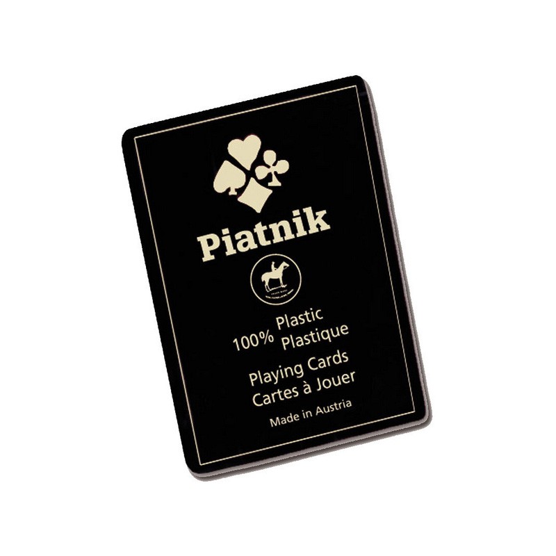 Boite de Jeu de 54 cartes Bridge 4 INDEX 100% plastique - Piatnik