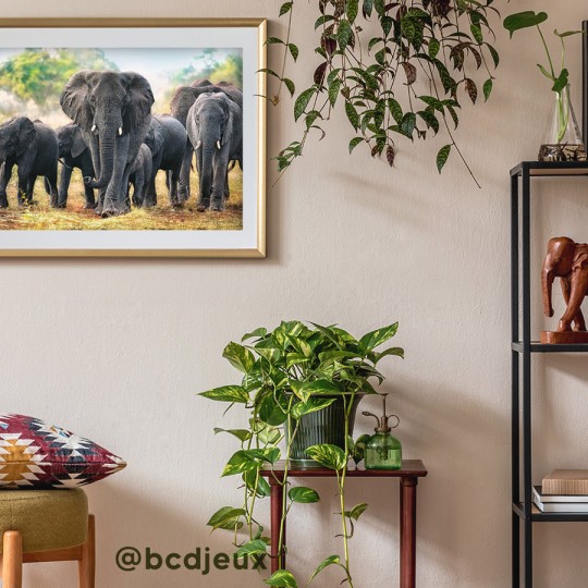 Puzzle Premium Quality African elephants 1000 pcs - Trefl TREFL SA - 2