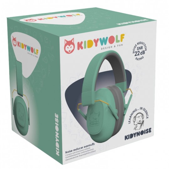 KIDYNOISE Casque anti bruit vert - Kidywolf Kidywolf - 4