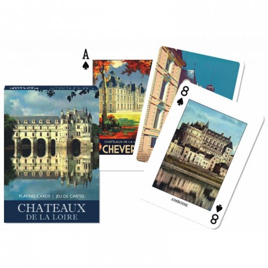 Jeu de 55 cartes Châteaux de la Loire - Piatnik Piatnik - 1