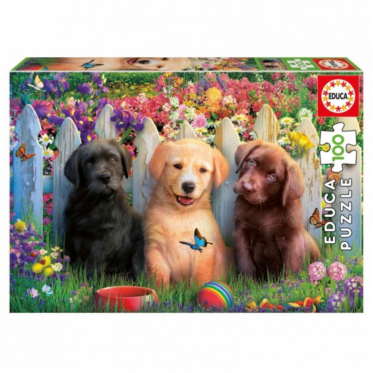 Puzzle 100 pcs Chiots Educa - 1