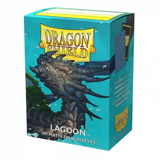 100 Sleeves Standard Dragon shield Dual Matte Lagoon Dragon Shield - 1