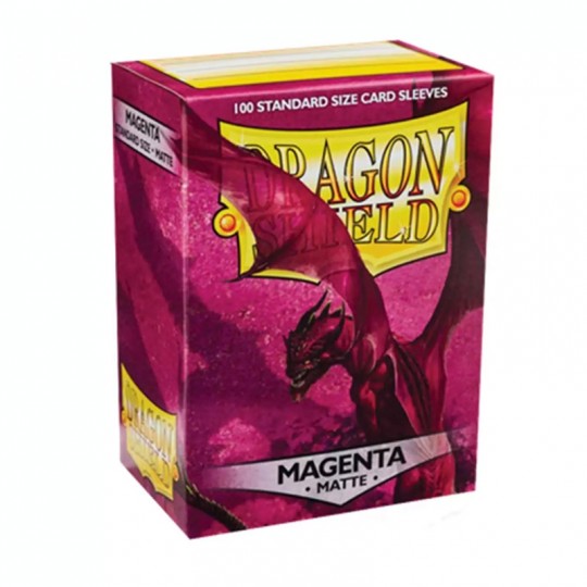 100 Sleeves Standard Dragon Shield Matte Magenta Dragon Shield - 2