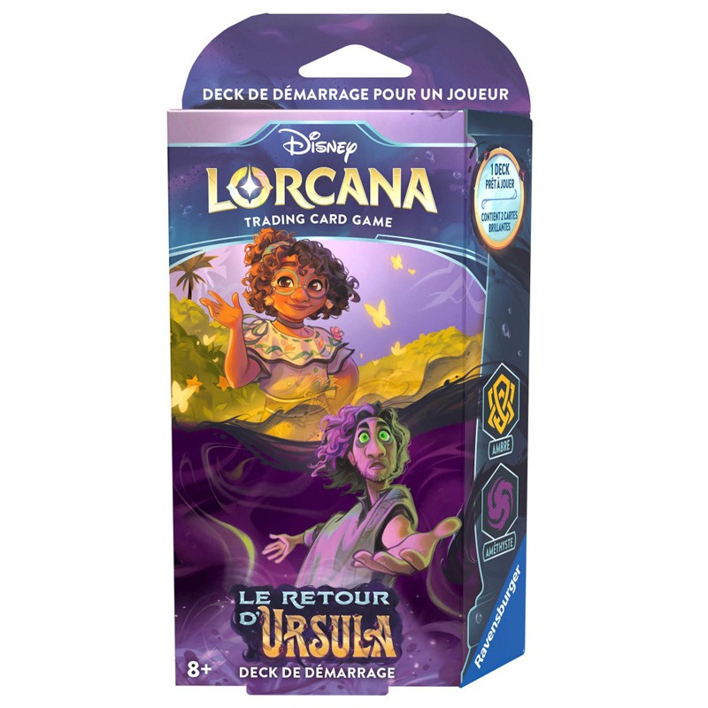 Boite de Disney Lorcana TCG - Chapitre 4 : Deck de démarrage Ambre - Améthyste (FR)