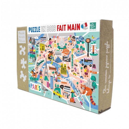 Puzzle 50 pcs Ballade à Paris - Puzzle Michèle Wilson Puzzle Michèle Wilson - 1