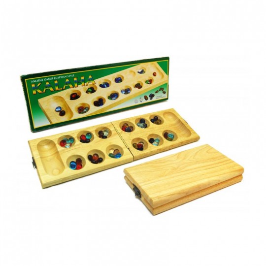 Kalaha bois pliable pierres verre - HOT Games Hot Games - 1