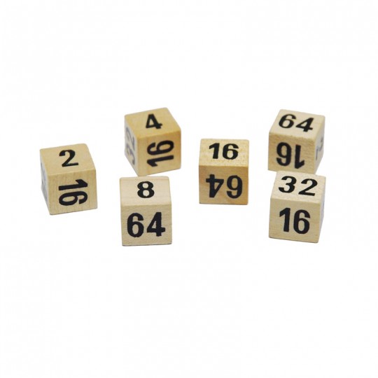 Dé doubleur en bois Backgammon 16 mm - HOT Games Hot Games - 1