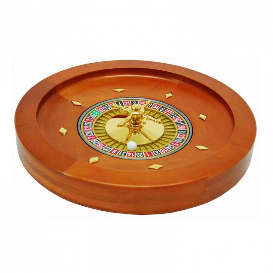 Roulette bak 36 cm acajou/métal - HOT Games Hot Games - 1