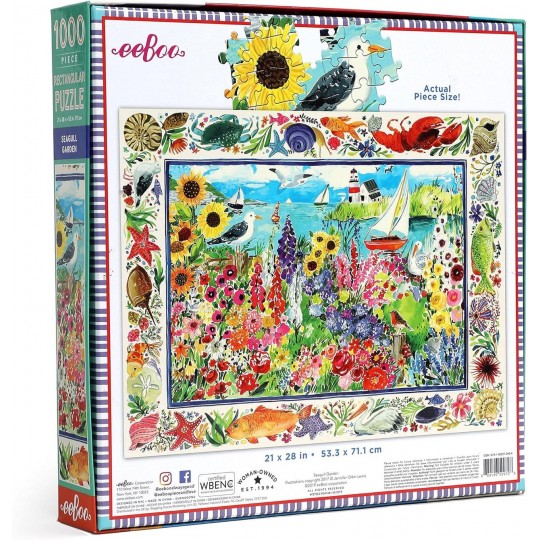 Puzzle Seagull Garden - 1000 pcs Eeboo - 3
