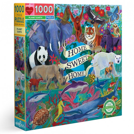 Puzzle Planet Earth - 1000 pcs Eeboo - 1