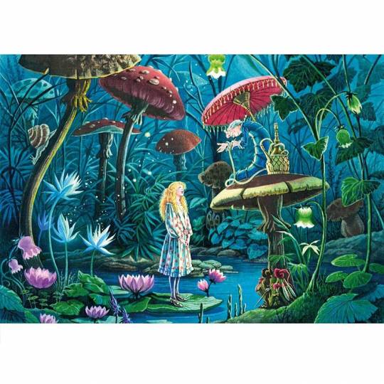 Puzzle en bois Alice aux Pays des Merveilles - 100 Pièces Boite Kraft Puzzle Michèle Wilson - 3