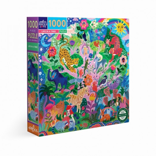 Puzzle 1000 pcs Life in a Tree - Eeboo Eeboo - 1