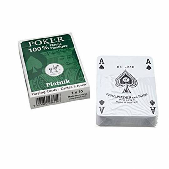 Jeu de 55 cartes de Poker Plastic Piatnik - 1