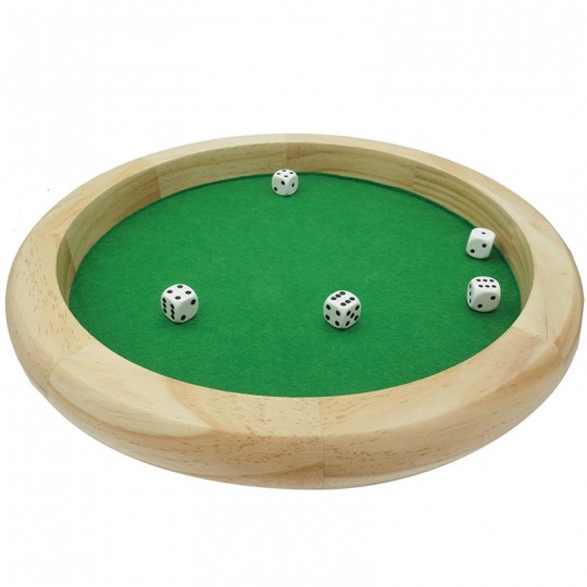 Piste 35 cm Bois massif avec 5 dés - Wilson Wilson Jeux - 1