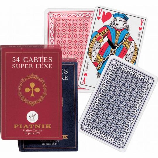 Jeu de 54 cartes Francaises Etui carton - Piatnik - Boutique BCD JEUX