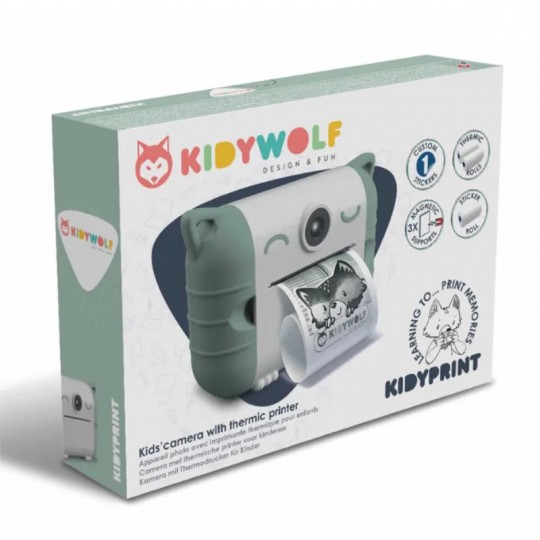Kidywolf Kidyprint Appareil photo impression thermique vert Kidywolf - 7