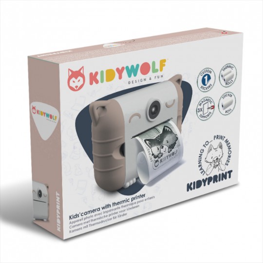 Kidywolf Kidyprint Appareil photo impression thermique rose Kidywolf - 5