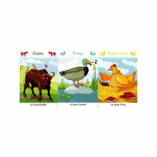 Jeu de 7 Familles Animaux de la Ferme Piatnik - 2