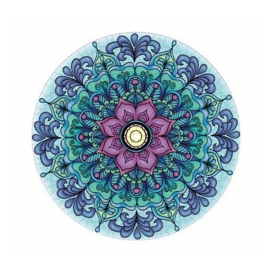 Mindfulness Mandala Round Puzzle 500 pcs Respire - Mindful Living Mindful Living - 4