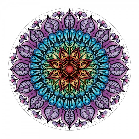 Mindfulness Mandala Round Puzzle 500 pcs Equilibre - Mindful Living Mindful Living - 2